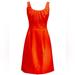 J. Crew Dresses | J Crew Suiting Size 2 Women’s Cotton Pleated Shift Dress In Cerise Color | Color: Orange/Red | Size: 2