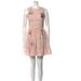 Kate Spade Dresses | Kate Spade Midi Dress Floral Embroidered Ruffled Sleeveless Light Pink Size 12 | Color: Pink/Red | Size: 12