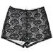 Anthropologie Shorts | Audrey 3+1 For Anthropologie Black And White Skull Lace Overlay Shorts | Color: Black/White | Size: L