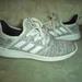 Adidas Shoes | Adidas Cloudfoam Pure Sneakers White/Gray Running Shoes Db0695~Womens Size 6.5 | Color: Gray/White | Size: 6.5