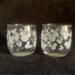 Disney Dining | 2 - Disney Etched Mickey Mouse Heads - Juice Glasses / Short Tumblers | Color: White | Size: Os
