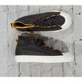 Adidas Shoes | Adidas Originals Nizza Hi Rf Brown Leather Sneakers Fv0686 Mens 6.5 Womens 7.5 | Color: Brown/Yellow | Size: 6.5