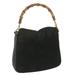 Gucci Bags | Gucci Bamboo Shoulder Bag Suede Black Auth Ac2471 | Color: Black | Size: W11.8 X H9.8 X D3.9inch