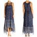 Free People Dresses | Free People Native Rose High Low Sheer Lace Maxi Dress | Color: Blue/Purple | Size: 2