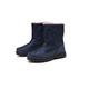 SUKORI Mens Boots High Boots Outdoor Waterproof Men Snow Boots Zipper Non-slip Men's Boots Plush Warm Boots Casual Ankle Boots Sneakers (Color : Blue, Size : 8.5)