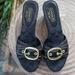 Coach Shoes | Coach Signature Gretta Black Wedge Slides | Color: Black | Size: 8
