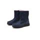 SUKORI Mens Boots High Boots Outdoor Waterproof Men Snow Boots Zipper Non-slip Men's Boots Plush Warm Boots Casual Ankle Boots Sneakers (Color : Blue, Size : 8)