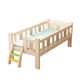 ALEjon Solid Wood Platform Bed Frame with Guardrail for All Ages - Easy Assembly, Strong Support, and Stylish Design