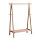 NAYIRI Coat rack HAIYU- Wooden Stand, Freestanding Clothes Rail With Storage Shelf and Hooks, Foldable Clothes Rack for Bedroom, Entryway, Space Saving, 4 Sizes(Size:60cm) hopeful