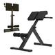 Foldable Roman Chair Hyperextension Bench, Adjustable Full Body Strength Training Workout Bench, for Home Clubs Small Space, Up to 330kg/660 Lbs Weight Capacity