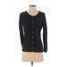 7th Avenue Design Studio New York & Company Cardigan Sweater: Black Sweaters & Sweatshirts - Women's Size Medium