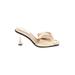 Circus by Sam Edelman Heels: Slip On Stiletto Cocktail Party Ivory Solid Shoes - Women's Size 6 1/2 - Open Toe