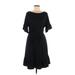 Gap Casual Dress - DropWaist: Black Solid Dresses - Women's Size Medium