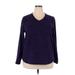 St. John's Bay Pullover Sweater: Purple Tops - Women's Size 2X-Large