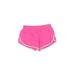 Danskin Now Athletic Shorts: Pink Color Block Activewear - Women's Size Large