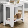 Accent Table, Side, End, Nightstand, Lamp, Living Room, Bedroom, Laminate, Brown, Transitional in White Laurel Foundry Modern Farmhouse® | Wayfair