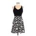 Alice & Trixie Casual Dress - A-Line: Black Graphic Dresses - Women's Size X-Small