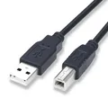 Câble d'imprimante USB haute vitesse 1.5 A à B mâle longueur 1m/2.0 m pour IL Brother Samsung Hp