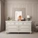 Rosdorf Park Hoit Solid Wood Accent Chest in Brown/White | 31.5 H x 49.21 W x 16.73 D in | Wayfair 88BB861A3F21447E817C959AECA0B436