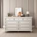 Rosdorf Park Kiori Solid Wood Accent Chest in Brown/White | 41.34 H x 62.99 W x 17.72 D in | Wayfair 63DEB505B8B94AAA93A39F988CC24DDC