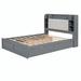 Red Barrel Studio® Nadyalee Upholstered Platform Storage Bed Upholstered in Gray | 47.2 H x 62.9 W x 91.2 D in | Wayfair