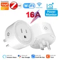 Prise intelligente Tuya Zigbee avec surveillance de l'alimentation prise US 16A fonction de