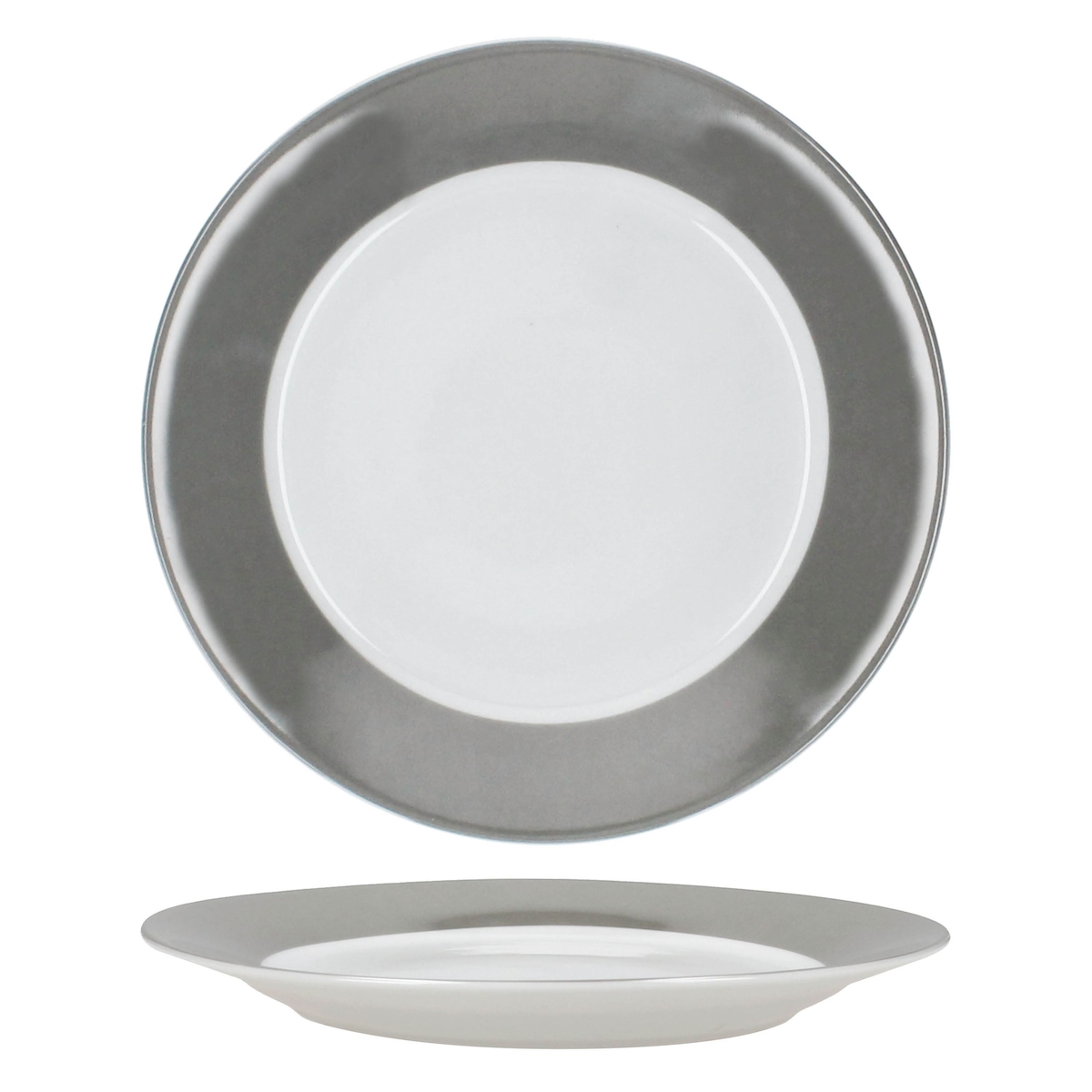 18tlg Frühstücksset VARIANT GRAU für 6 Personen aus Porzellan Image