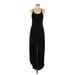 Omo by Norma Kamali Casual Dress - Sheath Scoop Neck Sleeveless: Black Print Dresses - Women's Size Medium