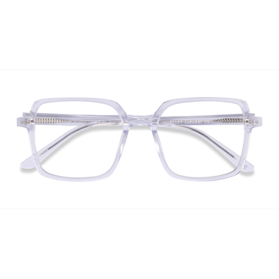 Unisex s square Clear Acetate,Eco Friendly Prescription eyeglasses - Eyebuydirect s Yoko