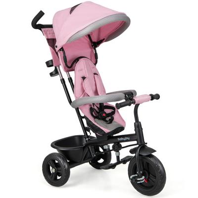 Costway 4-in-1 Baby Trike Kids Tricycle with Remov...