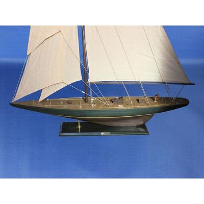 Wooden Rustic Endeavour Model Sailboat Decoration 60" - 43" L x 7" W x 60" H