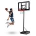 4-10ft Outdoor Portable Basketball Hoop Stand with Shatterproof Backboard - 4.25FT-10FT