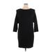 t.la Casual Dress - Shift: Black Solid Dresses - New - Women's Size X-Large