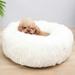 Weloille Dog Bed Pet Bed Pets Cat Dog Round Winter Warm Sleeping Bag Bed Cushion Mat Long Fluffy Plush Soft Pet Bed Warming Dog Beds