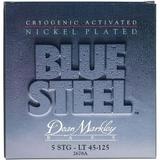 Dean Markley NPS Blue Steel Bass Guitar Strings 5 String Set 45-125 Light 5