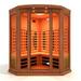 Maxxus 3-Person Corner Full Spectrum Near Zero EMF (Under 2MG) FAR Infrared Sauna (Canadian Red Cedar)