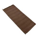 Aoanydony Soft Fleece Sleeping Bag Liner Business Backpacking Thermal Camping Blanket Coffee 180 x 80cm