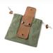 Foraging Bag Mushroom Foraging Bag Waxed Canvas Tinder Waterproof Small Leather Pouch Hunting Bag Fanny Pack for Dog Training Bushcraft Belt green