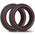 Atopoler 2pcs Scooter Tire Set 8.5 Inch Tubeless Scooter Solid Tyre Anti Puncture Electric Scooter Replacement Rubber Tyre Compatible with M365