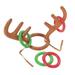 New Year Santa Funny Christmas Game Inflated toys Reindeer Antler Hat Ring Toss