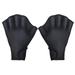 Chicmine 1 Pair Swimming Gloves Water Resistance Adjustable Wrist Strap Half Finger Aquatic Swimming Webbed Gloves for Water Sports