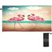 Hyjoy Beach Towels Summer Flowers Flamingo Camping Towels Tropical Pineapple Palm Leaves Sand Free Beach Towel 30x60 Inch Large Beach Towels Quick Dry Bath Travel Towels Pool Yoga Beach Mat for Men