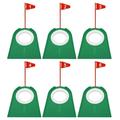 6 Pcs Golf Green Putter Disc Golf Detachable Putter Disc Indoor and Outdoor Putter Exerciser