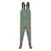 Manxivoo Fishing Gifts for Men Waders Fishing Boots Fishing Trousers with Braces Breathable Crosswater Waders Plus Size Jumpsuit Overalls for Men Green4 46