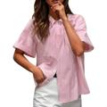 Women s Pink Short Sleeve Sun Shirt Plain T Shirts Women V Neck Top T Shirt Tops T Shirt Women V Neck Baseball Shirts for Women Mom Shirts for Women Women s T Shirt Womens T Shirts Pack Ladies T Shirt