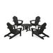 TrexÂ® Outdoor Furnitureâ„¢ 5-Piece Monterey Bay Oversized Adirondack Chair Conversation Group in Charcoal Black