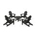 TrexÂ® Outdoor Furnitureâ„¢ 5-Piece Monterey Bay Folding Adirondack Chair Conversation Group in Charcoal Black