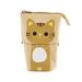 Nebublu Pencil bag Cute Pencil Tool Pouch Student Stationery Makeup Brush Makeup Brush Tool Supplies Cat Pattern Stationery Cute Cat Pattern Box Canvas Pencil Pouch Student Children Brush Tool Pouch