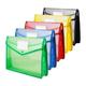 Folder Envelope Expansion File Wallet Storage File Folder with Snap Buckle and Pocket A4 Waterproof Transparent File Bag