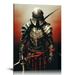 ONETECH Samurai Warrior Canvas Print Japan Bushido Wall Art Japanese Poster Painting Giclee Artwork Stretched and Framed for Home Decoration 16 x 20 IN 16\x20\